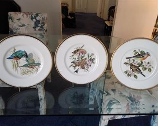 3 of eight BOEHM bird plates. All have boxes