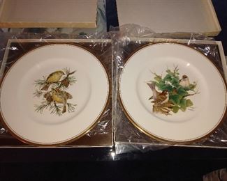2 of eight BOEHM bird plates. All have boxes
