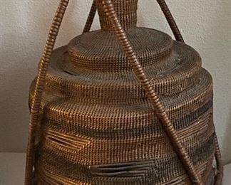 large lidded basket