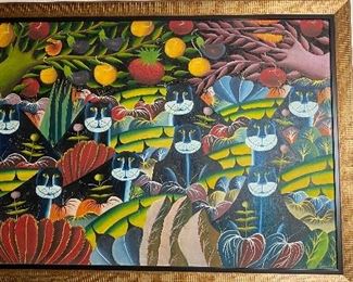 Haitian original oil on canvas Raoul