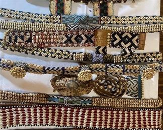 cowrie shell belts, accessories, 