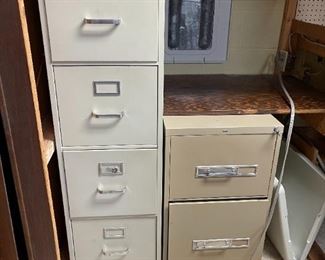 2 Drawer Legal File Cabinet $50 /4 Draw Letter File Cabinet with Keys $75
