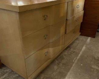 Vintage Blonde Low Dresser.  Would make a great project piece  $50