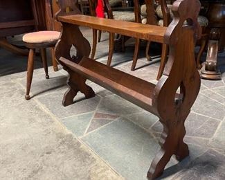 Vintage wood bookshelf