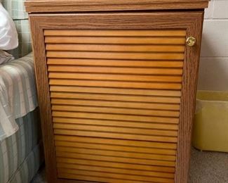 Wood Sewing cabinet with sewing machine lift.  $50 Sewing machine sold separately. 