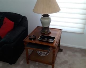 Pair of these side tables with pull out 
