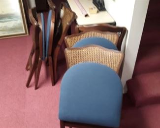 Six folding  chairs, good condition 