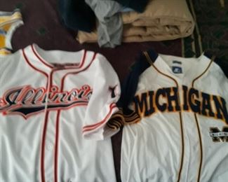 University  Baseball  Jersey 
Illinois  and Michigan 