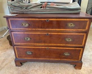 Antique Burlwood inland 3 drawer dresser or Buffet 