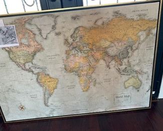 Magnetic World Wall Map to map all the places you have been and the places you want to travel to.