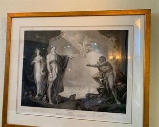 Mid night Summer antique lithograph 