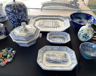 Antique serving pieces