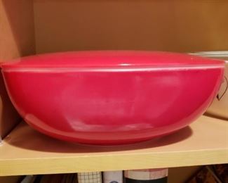 Rare Covered red Pyrex