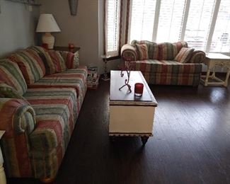 Sofa. Loveseat and matching Chair