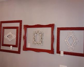 Custom Painted Frames wall decor