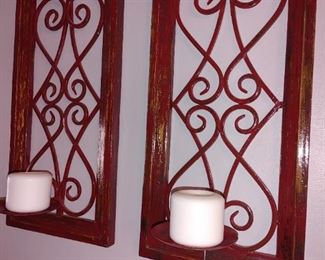 Painted Candle Wall Decor