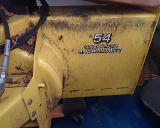 QUICK HITCH SNOWBLOWER 54 JOHN DEERE