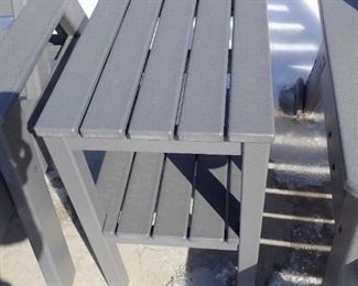 BY THE YARD DECK CHAIRS LOUNGERS & SIDE TABLE