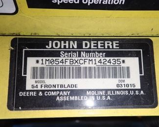 54 QUICK HITCH BLADE