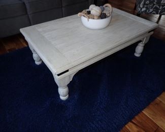 WHITE WASHED COFFEE TABLE