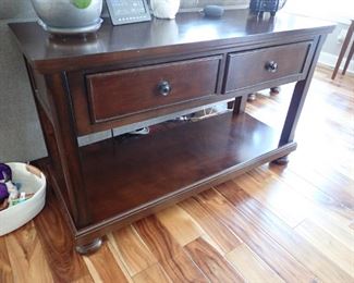 SOFA TABLE 2 DRAWERS & SHELF