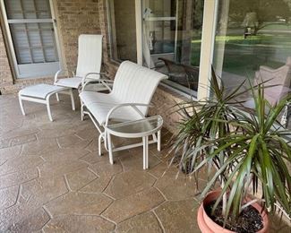 Tropitone Shoreline Outdoor Recliner and Armchair with Ottoman