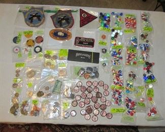 Vintage Marbles, Foreign Coins, Casino Poker Chips and More