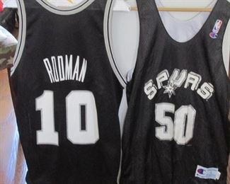 Dennis Rodman and David Robinson Jerseys