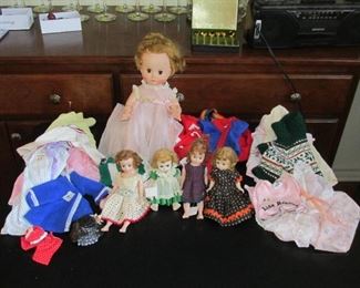 Vintage Madame Alexander "Kathy" Doll, Vintage Plastic Dolls & Vintage Doll Clothes