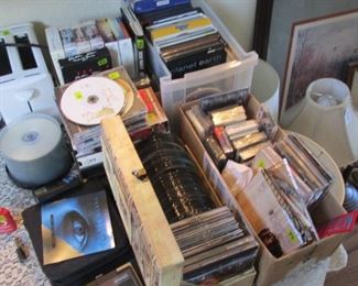 Lots of $1 CD's, DVD's and Cassettes