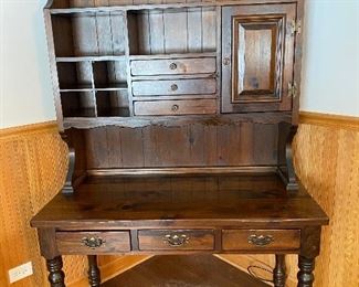 Vintage Knotty Pine Hutch/Desk. 