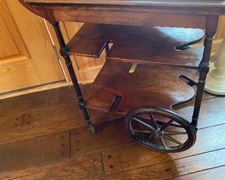 Vintage Tea Cart with Removable Butler Tray