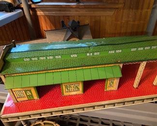 Vintage Marx Tin Litho  Freight Station