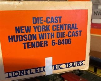 New York Central Hudson with Die Cast Tender NRFB
