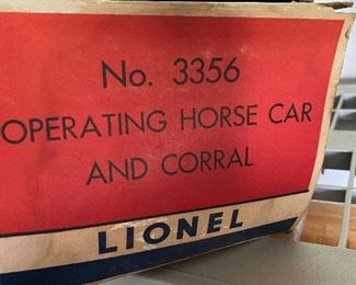 Operating Horse Car and Corral with Box