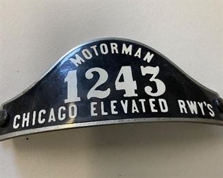 Motorman Chicago Elevated RWY's Badge