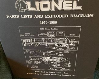 Lionel Parts List Diagram Books!!
