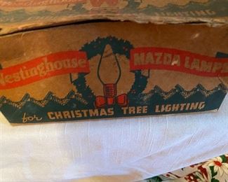 Vintage Westinghouse Mazda Lamps Swirl Bulbs