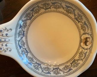 RARE!! New York Central Railroad China Dewitt Clinton Shell Ice Cream Bowl