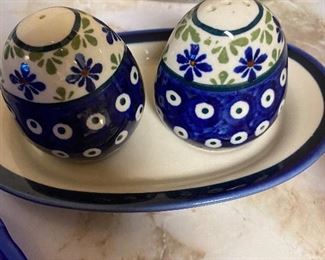 Salt Pepper/Under Plate Made in Poland