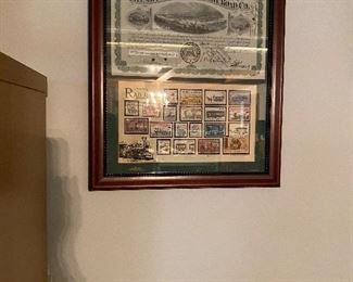 Pittsburgh Erie Lake Stock Certificate/Stamps 