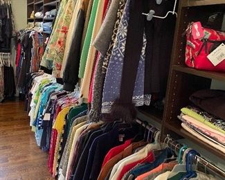 Lots of beautiful clothing