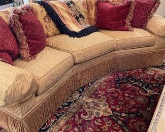 Curved a sofa Custom covered