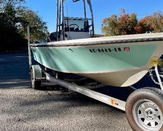 20 ft.   1995 Angler 115, trailer has been rewired, many new items including windshield, seats, T-top, $6k