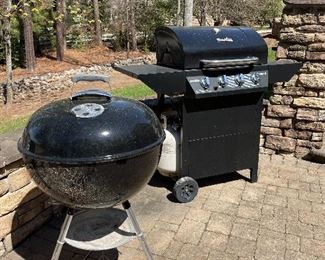 CharBroil gas grill and charcoal grill 