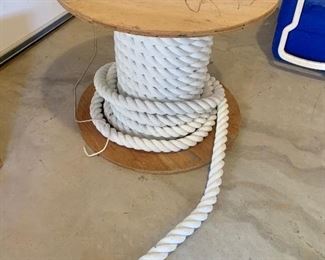 Spool marine rope