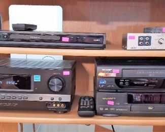 Sony audio receiver, DVD players