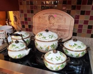 Vintage Asta enamel cookware