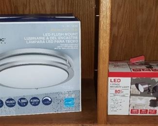 Lights of various kinds, new in box
