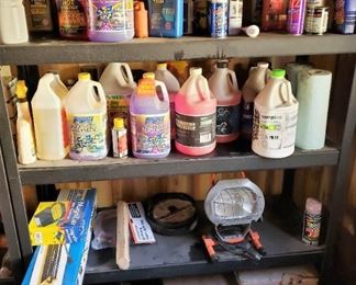 Cleansers, spray paint, etc.